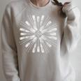 Oar Mandala Kayak Canoe & Boating Art Raglan Sleeve Sweatshirt Heather Forest