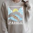 Paddle Retro Style Canoe & Outdoors Simple Canoeing Graphic Raglan Sleeve Sweatshirt Heather Forest Paddle Retro Style Canoe & Outdoors Simple Canoeing Graphic Raglan Sleeve Sweatshirt Heather Forest