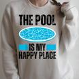 The Pool Is My Happy Place Swimming For Swimmer Raglan Sleeve Sweatshirt Heather Forest The Pool Is My Happy Place Swimming For Swimmer Raglan Sleeve Sweatshirt Heather Forest