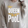 Queen Of The Pool Swimmers Swimming Swimmer Raglan Sleeve Sweatshirt Heather Forest Queen Of The Pool Swimmers Swimming Swimmer Raglan Sleeve Sweatshirt Heather Forest