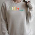 Retro Swimming Evolution For Swimmers Small Raglan Sleeve Sweatshirt Heather Forest