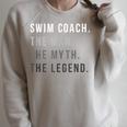 Swim Coach The Man The Myth The Legend Swimming Coach Raglan Sleeve Sweatshirt Heather Forest Swim Coach The Man The Myth The Legend Swimming Coach Raglan Sleeve Sweatshirt Heather Forest