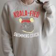Swim Coach Saying Cute Swimming Coach Appreciation Raglan Sleeve Sweatshirt Heather Forest