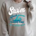 Swim Coach Swimming Lesson Sport Professional Instructor Raglan Sleeve Sweatshirt Heather Forest