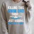 This Swim Dad Thing Swimming Dad Of A Swimmer Father Raglan Sleeve Sweatshirt Heather Forest