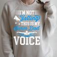 Swim Dad Voice Swimming Dad Of A Swimmer Father Raglan Sleeve Sweatshirt Heather Forest Swim Dad Voice Swimming Dad Of A Swimmer Father Raglan Sleeve Sweatshirt Heather Forest
