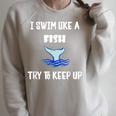 Swim Like a Fish Swimming Sport Exercise T Shirt Dk Raglan Sleeve Sweatshirt Heather Forest Swim Like a Fish Swimming Sport Exercise T Shirt Dk Raglan Sleeve Sweatshirt Heather Forest