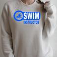 Swim Instructor Swimming Teacher Classes Raglan Sleeve Sweatshirt Heather Forest