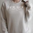 Swim Swimming Tshirt Swim Hair Raglan Sleeve Sweatshirt Heather Forest Swim Swimming Tshirt Swim Hair Raglan Sleeve Sweatshirt Heather Forest