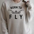 Swimmer Swim Team Born To Fly Butterfly Stroke Swimming Raglan Sleeve Sweatshirt Heather Forest Swimmer Swim Team Born To Fly Butterfly Stroke Swimming Raglan Sleeve Sweatshirt Heather Forest