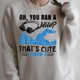 Swimmer Swimming Raglan Sleeve Sweatshirt Heather Forest