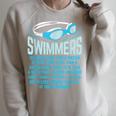 Swimmers Do More Kicks I For Swimming Lovers Raglan Sleeve Sweatshirt Heather Forest