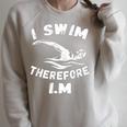 Swimming Competitive Freestyle Swim For Swimmer Raglan Sleeve Sweatshirt Heather Forest Swimming Competitive Freestyle Swim For Swimmer Raglan Sleeve Sweatshirt Heather Forest