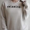 Swimming Enthusiast Minimalist Water Sports Raglan Sleeve Sweatshirt Heather Forest Swimming Enthusiast Minimalist Water Sports Raglan Sleeve Sweatshirt Heather Forest