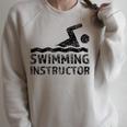 Swimming Instructor Lesson Swim Coach Raglan Sleeve Sweatshirt Heather Forest Swimming Instructor Lesson Swim Coach Raglan Sleeve Sweatshirt Heather Forest