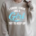 Swimming For Men Women Kids Swimmer Swim Lovers Raglan Sleeve Sweatshirt Heather Forest Swimming For Men Women Kids Swimmer Swim Lovers Raglan Sleeve Sweatshirt Heather Forest