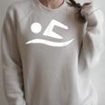 Swimming Silhouette Logo Raglan Sleeve Sweatshirt Heather Forest Swimming Silhouette Logo Raglan Sleeve Sweatshirt Heather Forest