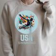 SWIMMING SPORT COMPETITIVE SWIM Raglan Baseball Tee Raglan Sleeve Sweatshirt Heather Forest