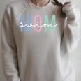Swimming Sport Ideas For Everybody Women's Swim Mom Swim Team Swimmers Mother Raglan Sleeve Sweatshirt Heather Forest