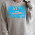 Swimming Swimmer Swim Raglan Sleeve Sweatshirt Heather Forest