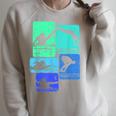 Swimming Swimmers Raglan Sleeve Sweatshirt Heather Forest Swimming Swimmers Raglan Sleeve Sweatshirt Heather Forest