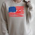Vintage American Flag Swim Team Swimmer Funny Swimming Gift Raglan Sleeve Sweatshirt Heather Forest Vintage American Flag Swim Team Swimmer Funny Swimming Gift Raglan Sleeve Sweatshirt Heather Forest