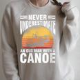 Women's Canoe Old Man Raglan Sleeve Sweatshirt Heather Forest