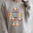 Women's Canoeing Canoe Paddle Water Flatwater Recreational Raglan Sleeve Sweatshirt Heather Forest