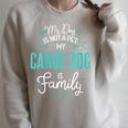 Women's Cute Canoe Dog Shirt Family Dog For Women Men Raglan Sleeve Sweatshirt Heather Forest Women's Cute Canoe Dog Shirt Family Dog For Women Men Raglan Sleeve Sweatshirt Heather Forest
