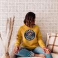 Canoe Fishing Crew Vintage Bass Paddles Raglan Sleeve Sweatshirt Ash
