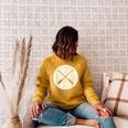 Retro Vintage Canoe Paddles Crossing Canoe & Kayaking Raglan Sleeve Sweatshirt Ash