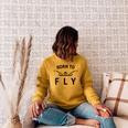 Swimmer Swim Team Born To Fly Butterfly Stroke Swimming Raglan Sleeve Sweatshirt Ash Swimmer Swim Team Born To Fly Butterfly Stroke Swimming Raglan Sleeve Sweatshirt Ash