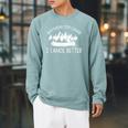 Anything You Canoe I Canoe Better Funny Canoe Lovers Gift Raglan Sleeve Sweatshirt Cardinal