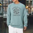 Canoe Canoeing Raglan Sleeve Sweatshirt Cardinal