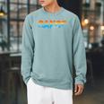 Canoe Canoeing Retro Canoe Raglan Sleeve Sweatshirt Cardinal