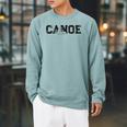 Canoe Canoeing Vintage Canoe Raglan Baseball Tee Raglan Sleeve Sweatshirt Cardinal