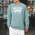 Canoe Crew Canoeing Raglan Sleeve Sweatshirt Cardinal