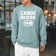 Canoe Mode ON Paddling Adventure Lake River Canoeing Raglan Baseball Tee Raglan Sleeve Sweatshirt Cardinal