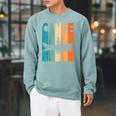 Canoe Vintage Canoeing Retro Canoe Paddling Raglan Baseball Tee Raglan Sleeve Sweatshirt Cardinal