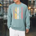 Canoe Vintage Canoeing Retro Canoe Paddling Raglan Sleeve Sweatshirt Cardinal