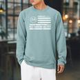 Canoeing Canoe US American Flag Patriotic Retro Raglan Baseball Tee Raglan Sleeve Sweatshirt Cardinal