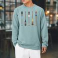 Colorful Painted Oars Paddle Nautical Canoe T Shirt Raglan Sleeve Sweatshirt Cardinal Colorful Painted Oars Paddle Nautical Canoe T Shirt Raglan Sleeve Sweatshirt Cardinal