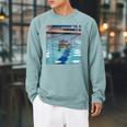 Competitive Swim Team Funny Kitty Cat Swimming Raglan Sleeve Sweatshirt Cardinal Competitive Swim Team Funny Kitty Cat Swimming Raglan Sleeve Sweatshirt Cardinal