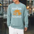 Cool Kayak For Women Girls Kayaker Canoe Kayaking Paddle Oar Raglan Sleeve Sweatshirt Cardinal