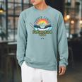 Cooter Canoe Purewick Nursing ICU ED ER Med Surg Nurse Raglan Sleeve Sweatshirt Cardinal