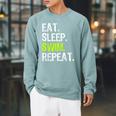Eat Sleep Swim Repeat Swimming Swimmer Cool Raglan Sleeve Sweatshirt Cardinal Eat Sleep Swim Repeat Swimming Swimmer Cool Raglan Sleeve Sweatshirt Cardinal