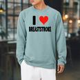 I Love Breaststroke Heart Swim Swimmer Pool Swimming Raglan Sleeve Sweatshirt Cardinal I Love Breaststroke Heart Swim Swimmer Pool Swimming Raglan Sleeve Sweatshirt Cardinal