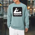 Outdoors Water Sports Canoe Canoeist Raglan Baseball Tee Raglan Sleeve Sweatshirt Cardinal