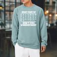 What Is Part Of Don't You Understand Swimming Swimmer Swimming Raglan Sleeve Sweatshirt Cardinal What Is Part Of Don't You Understand Swimming Swimmer Swimming Raglan Sleeve Sweatshirt Cardinal