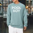 Pool Boy Saying Swim Cool Swimmer Swimming Pool Raglan Sleeve Sweatshirt Cardinal Pool Boy Saying Swim Cool Swimmer Swimming Pool Raglan Sleeve Sweatshirt Cardinal